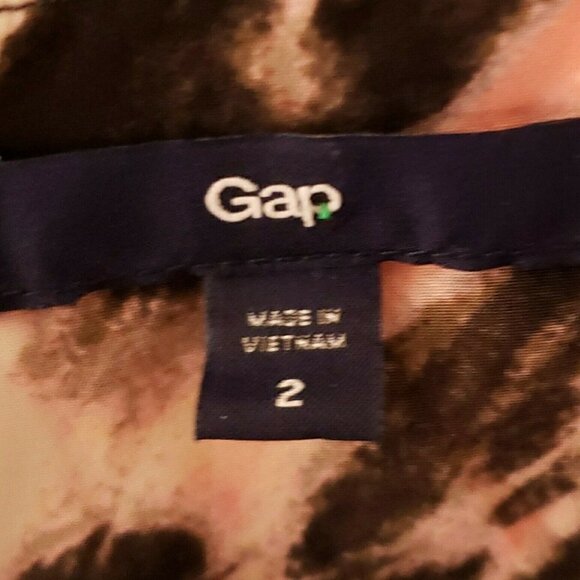 Gap Womens Watercolor Silky Sleeveless Sheath Dress 2 - Picture 6 of 8